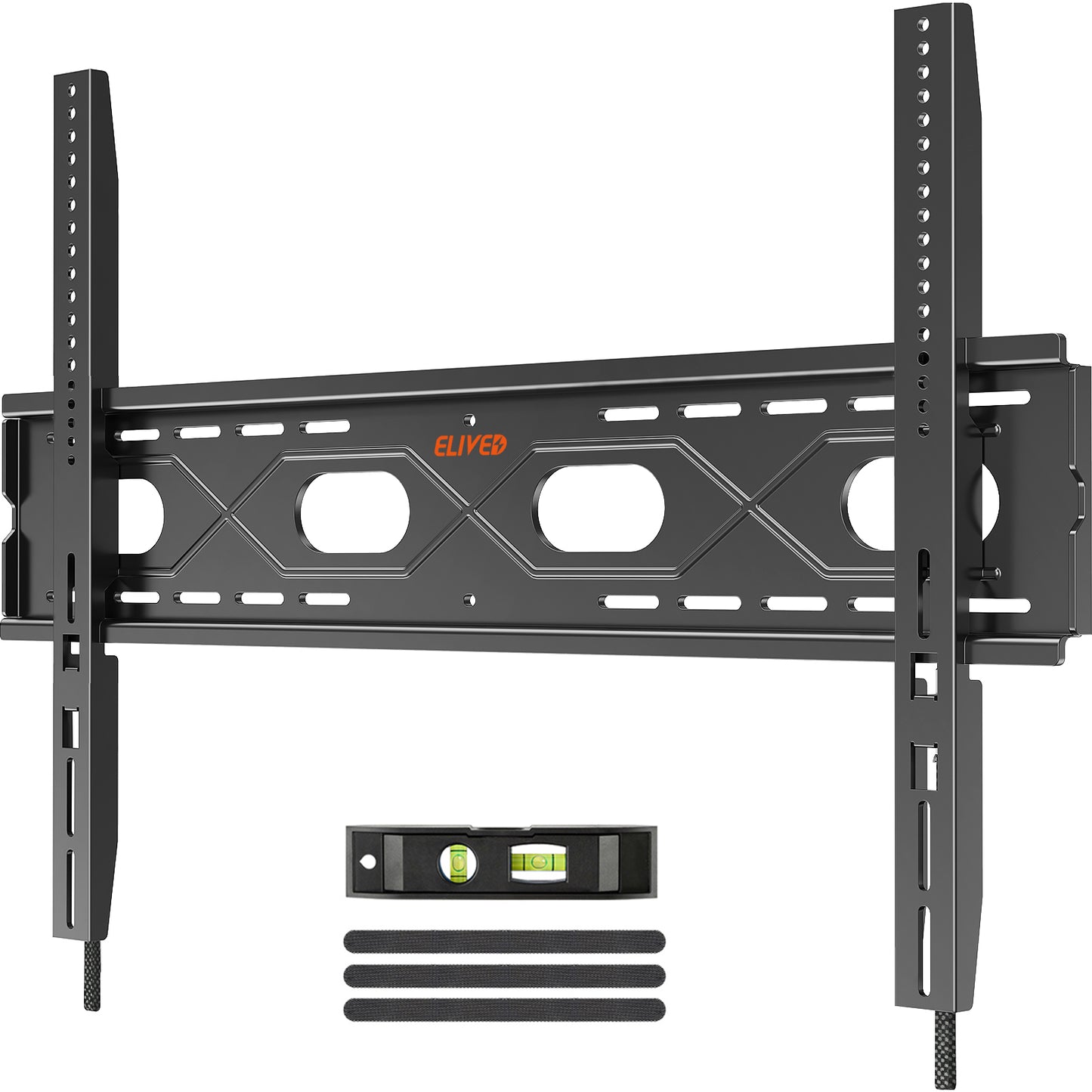 ELIVED Fixed TV Mount for Most 50-120 Inch Flat Screen tvs, Low Profile Wall Mount TV Bracket up to VESA 950x600mm and 220 lbs - Fits 16", 24", 32", 36" Studs- Heavy Duty and Space Saving