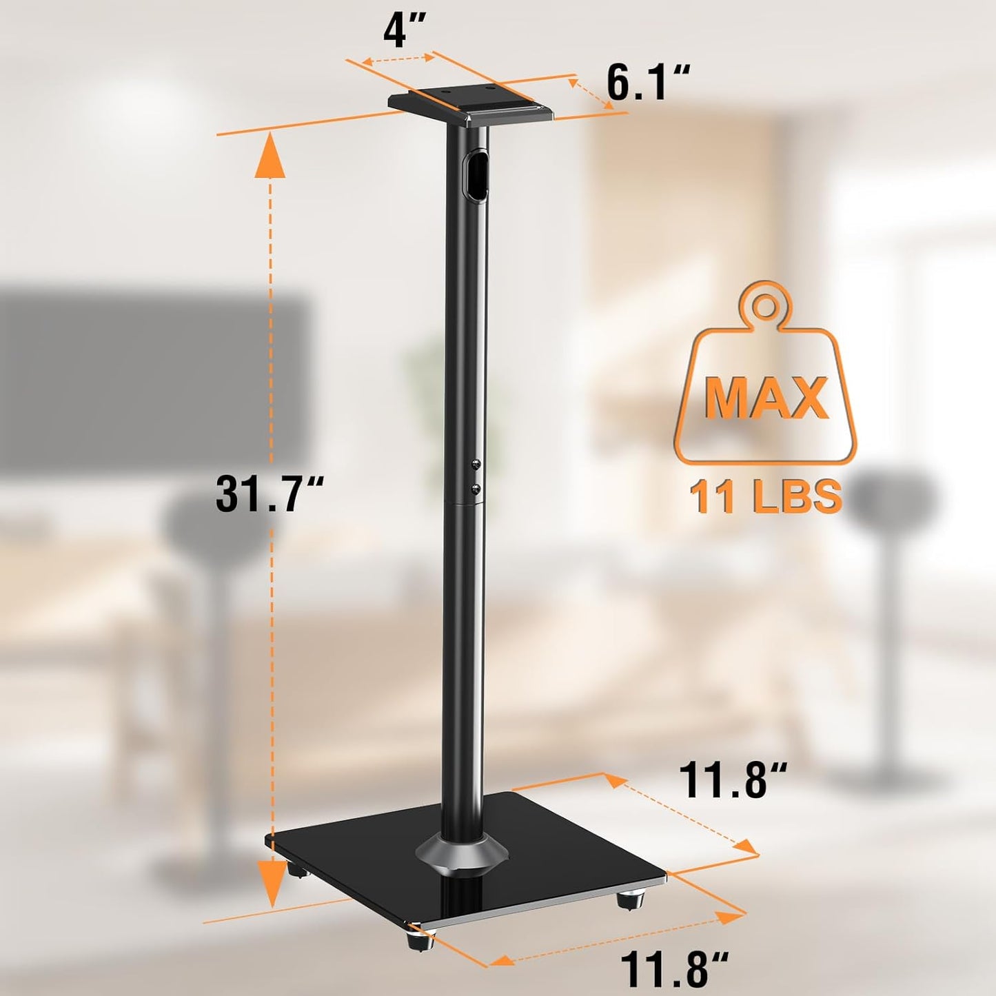 ELIVED Speaker Stands for Sonos Era 300 Floor Speaker Stand YD5026