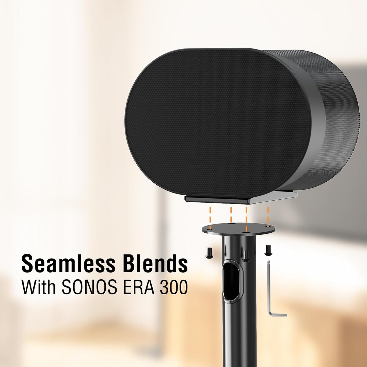 ELIVED Speaker Stands for Sonos Era 300 Floor Speaker Stand YD5026