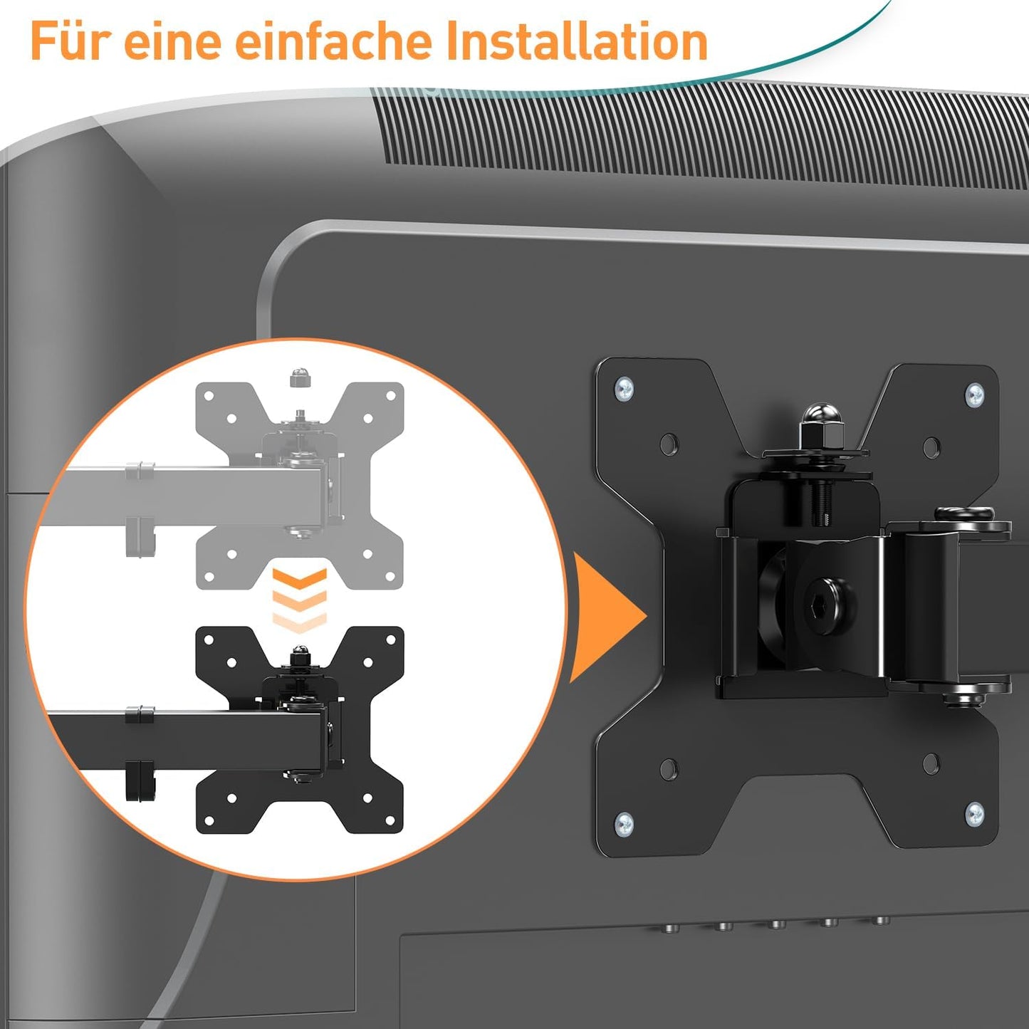 ELIVED Monitor Mount 2 Monitors for 13-32 Inch LED/LCD Screen from VESA 75/100, Dual Monitor Mount Tilting 160° Swivel 180° Height Adjustable Monitor Arm Desk 8 kg per Arm