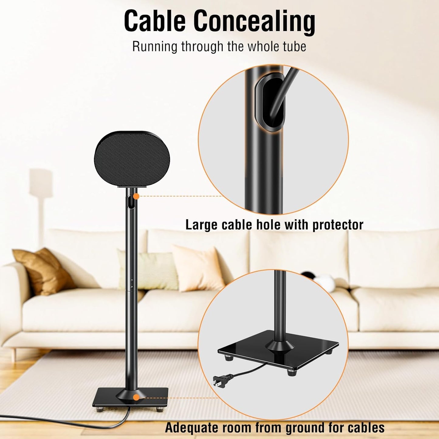 ELIVED Speaker Stands for Sonos Era 300 Floor Speaker Stand YD5026