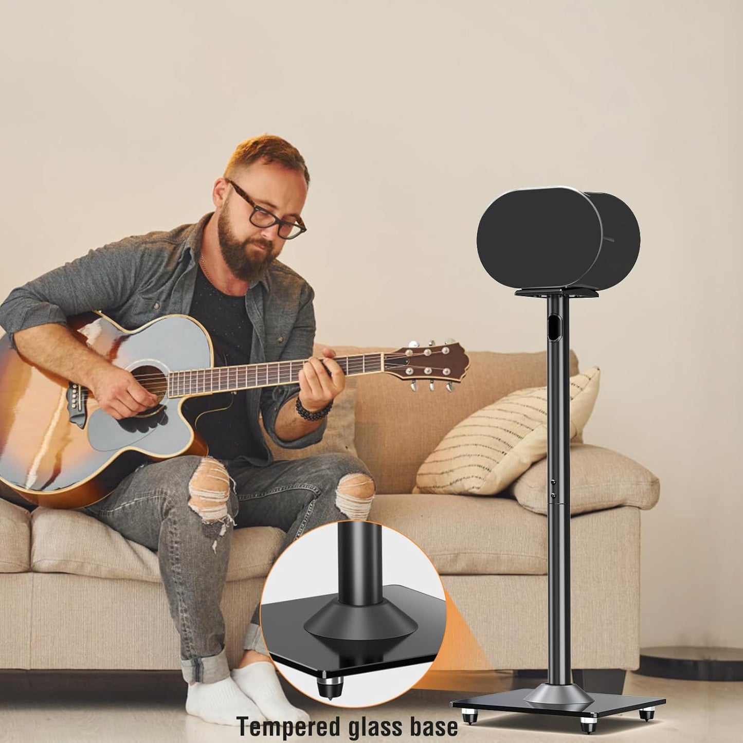 ELIVED Speaker Stands for Sonos Era 300 Floor Speaker Stand YD5026