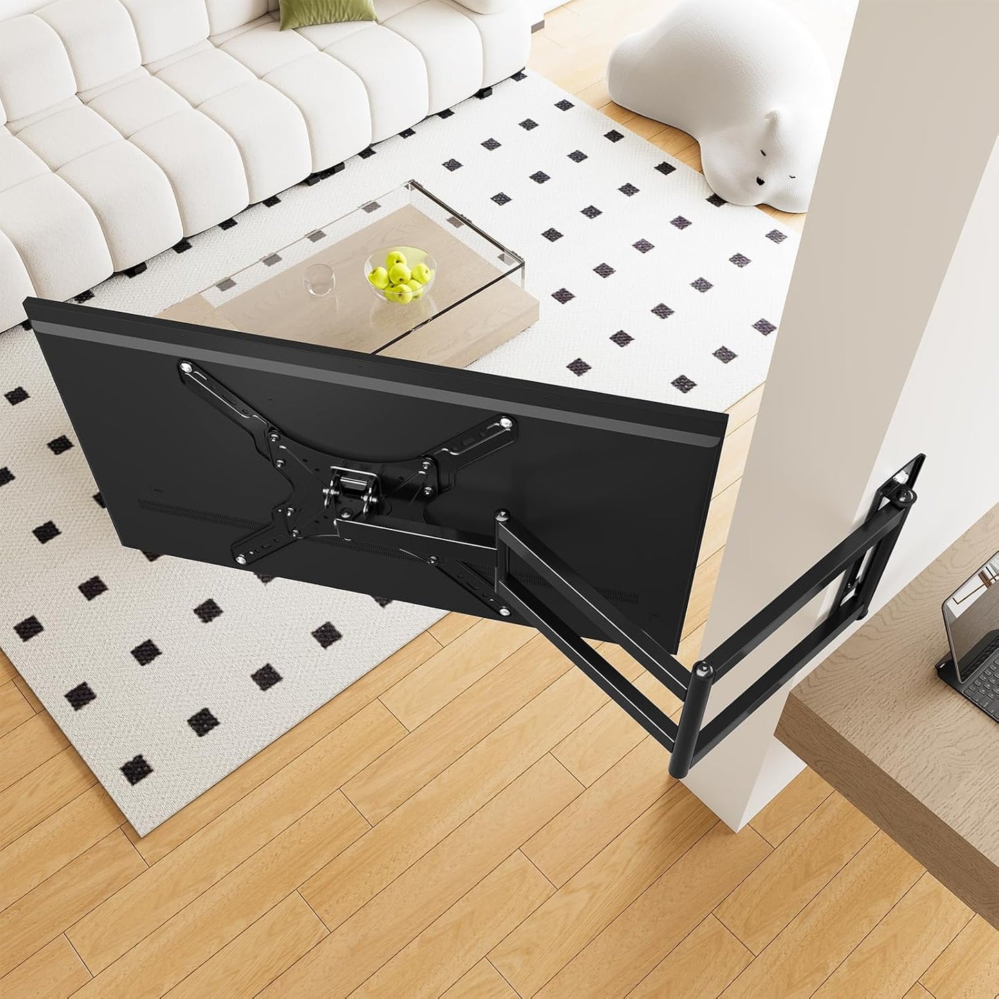 ELIVED Long Arm TV Wall Mount for Most 26-60 Inch TVs, 29.5 Inch Long Extension TV Mount Swivel and Tilt, Max VESA 400x400mm, Full Motion Wall Mount tv Bracket Holds up to 77 lbs.