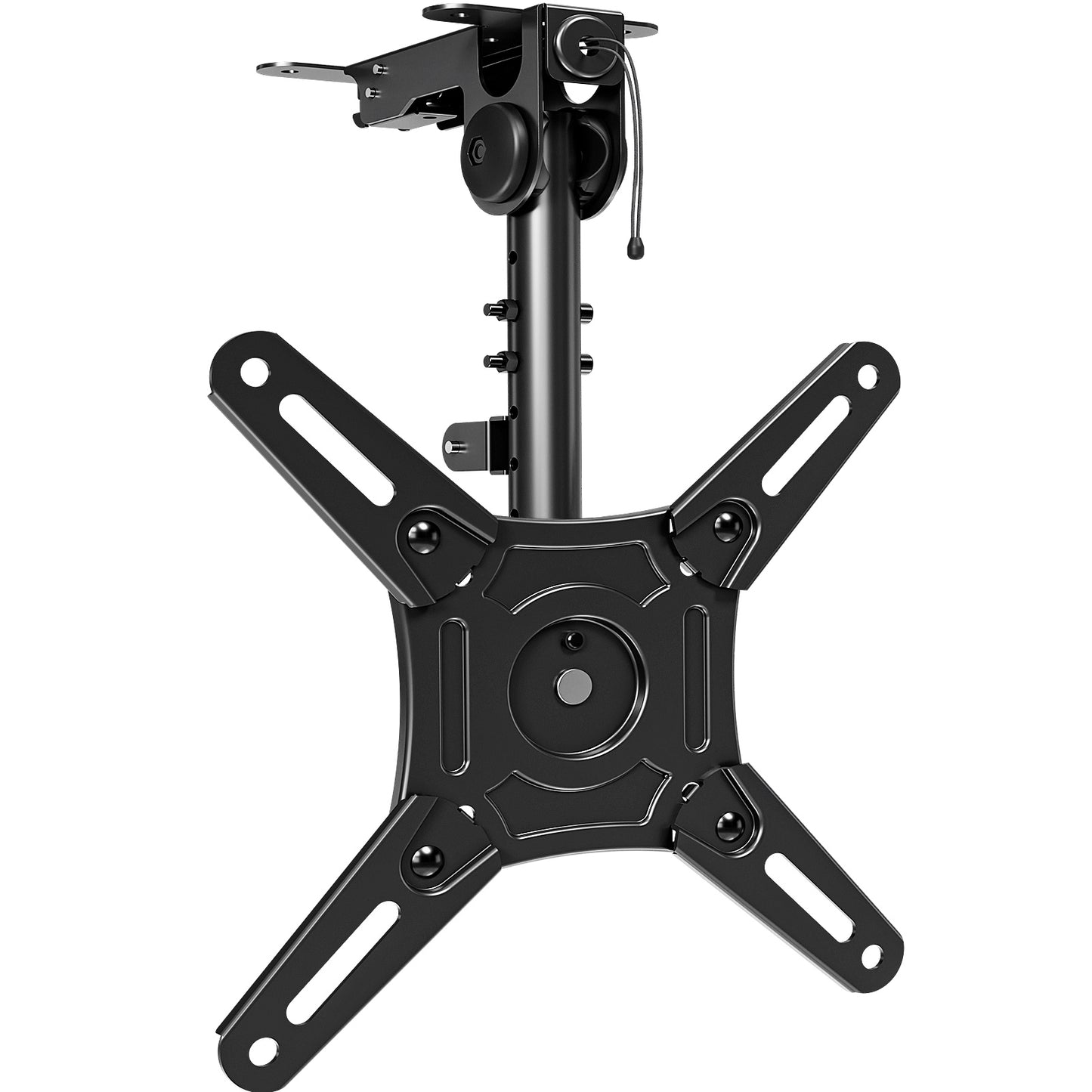 ELIVED Flip Down Ceiling TV Mount for Most 14-40 Inch TVs, Floding TV Mount for Flat and Pitched Roof, Height Adjustable Full Motion tv Bracket 360° Swivel for Patio, Max VESA 200x200mm, up to 22 Lbs