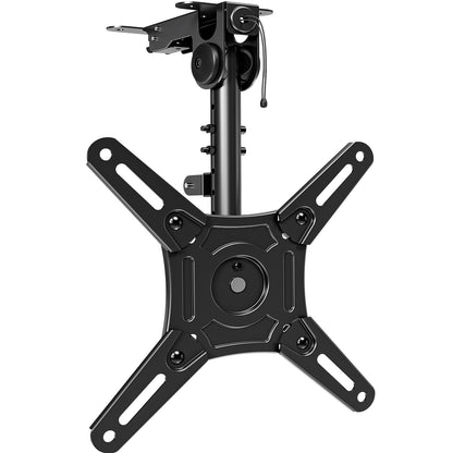 ELIVED Flip Down Ceiling TV Mount for Most 14-40 Inch TVs, Floding TV Mount for Flat and Pitched Roof, Height Adjustable Full Motion tv Bracket 360° Swivel for Patio, Max VESA 200x200mm, up to 22 Lbs
