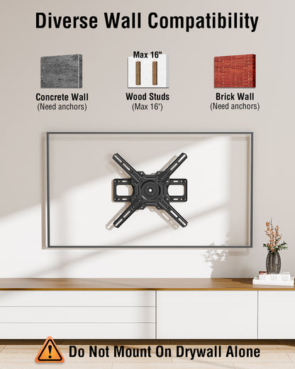 ELIVED Ultra Slim TV Wall Mount for Samsung The Frame/Neo QLED 8K/4K tvs, 0.98" Low Profile TV Mount, Wall Mount Bracket Max VESA 400x400mm, 88 lbs. Capacity, ±90°Rotation, YD3034.
