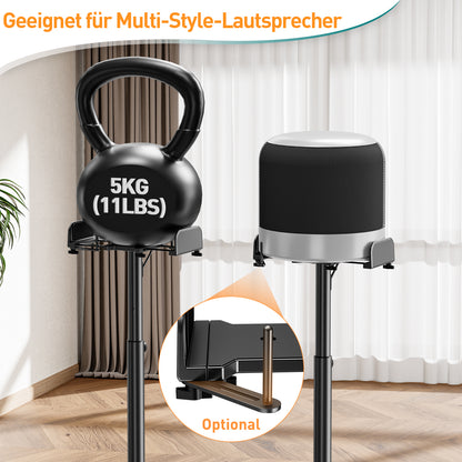 ELIVED Universal Lautsprecherständer höhenverstellbar hält 5kg Tragkraf