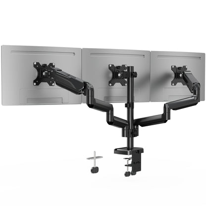 ErgoFocus  Triple Monitor Desk Mount for Computer Screens up to 32"  Holds up to 19.8 lbs Each, 3 Monitor Arm, Heavy Duty Stand Vesa Mount 75x75, 100x100