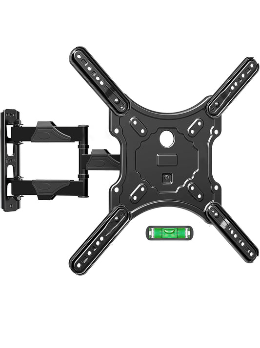 ELIVED TV Wall Mount for Most 26-60 Inch TVs, Swivel and Tilt Full Motion TV Mount with Single Stud Perfect Center Design, Wall Mount Bracket Max VESA 400x400mm, Corner Mount Holds up to 77 lbs.