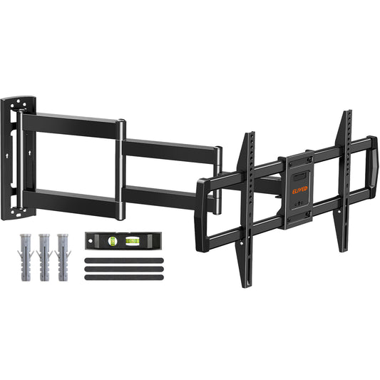ELIVED 762mm Long Arm TV Wall bracket for Most 42-75 Inch TVs, Long Extension Corner TV Mount, Full Motion Wall Mount Bracket Swivel and Tilt, Holds up to 45KG. Max VESA 600x400mm
