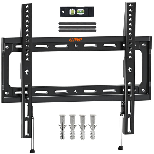 ELIVED Fixed TV Wall Bracket for Most 26-60 Inch LED, Flat or Curved TVs