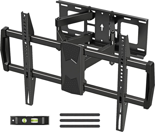 HOMOUNT Full Motion TV Wall Mount for Most 42-82 inch TVs, Wall Mount Bracket with Articulating Swivel and Tilt Fits 16" Stud, TV Mount Max VESA 600x400mm, Holds up to 100lbs