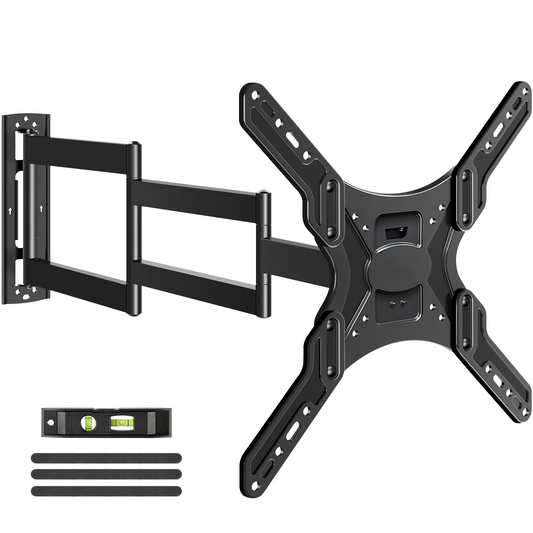 HOMOUNT Long Arm TV Wall Mount for 26-65 Inch TVs, 37.4 Inch Long Extension TV Mount Swivel and Tilt, Full Motion Wall Mount tv Bracket, Max VESA 400x400mm, Holds up to 77 lbs