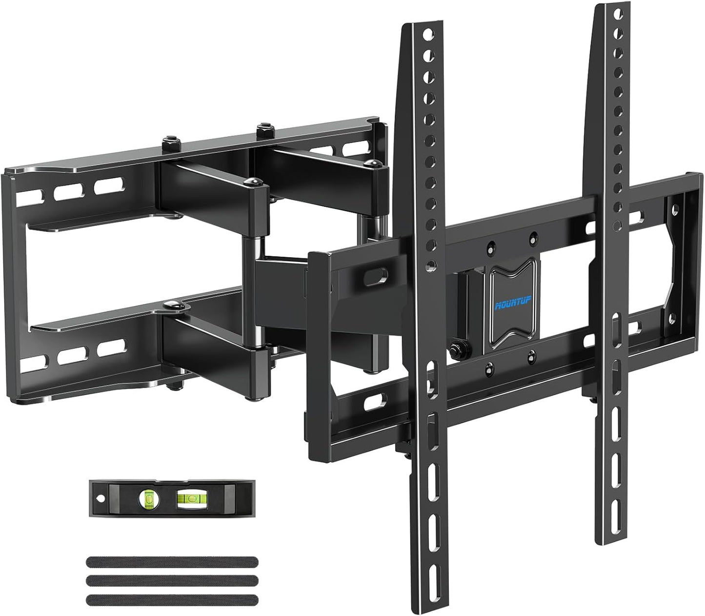 HOMOUNT Full Motion TV Wall Mount, TV Mount for Most 26-65 Inch Flat/Curved TVs, Wall Mount TVs Bracket with Dual Swivel Articulating Arm, Fit 8“ 12” 16" Wood Stud, Max VESA 400x400mm up to 88 LBS