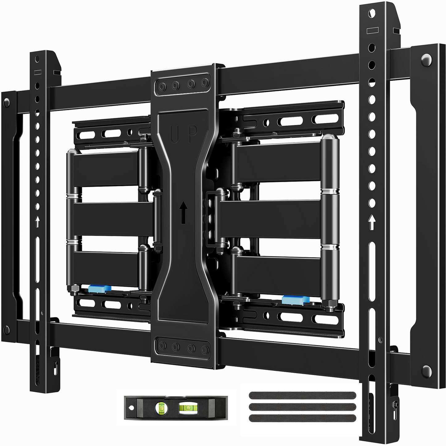 ELIVED Ultra Slim TV Mount for Most 37-90 inch tvs, Holds up to 132 lbs, Full Motion TV Wall Mount Swivel and Tilt, 1.1" Low Profile TV Mount, Wall Mount Bracket Max VESA 600x400mm, Fits 12"/16"Studs