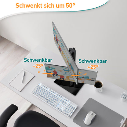 ELIVED Dual Monitor Ständer für Zwei Bildschirme bis zu 32 Zoll bis zu 15KG