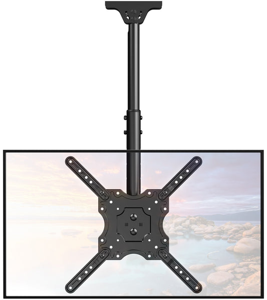 ELIVED Ceiling TV Mount Fits Most 26-65 Inch LED, LCD OLED Flat Screen TVs, Full Motion Height Adjustable TV Mount Bracket, Swivel and Tilt TV Bracket, Max VESA 400x400mm, Holds up to 99 lbs.