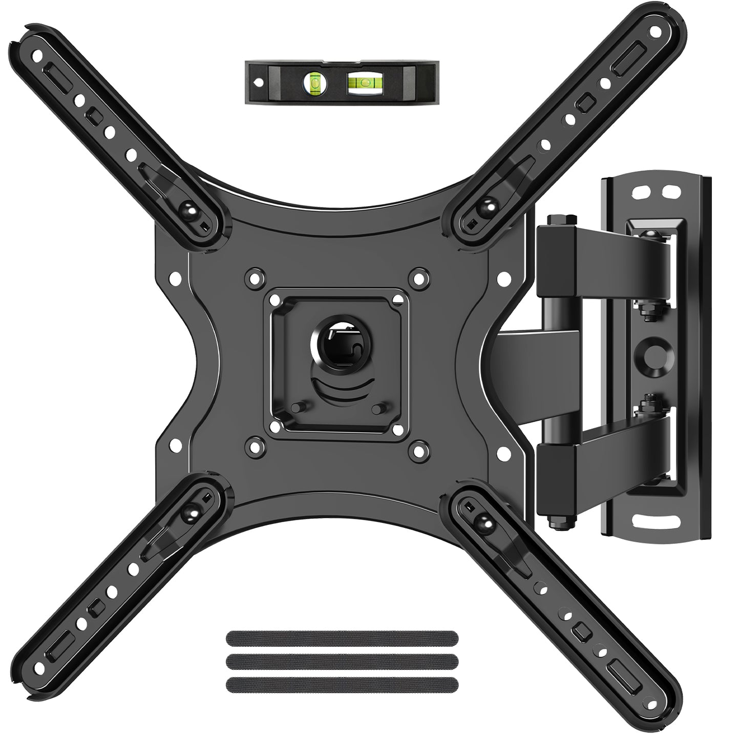 ELIVED Full Motion TV Wall Mount for Most 26-60 Inch TVs, Articulating Arms Swivel and Tilt tv Mount, Wall Mount Brackets Max VESA 400x400, Single Stud Perfect Center Design, Holds Up to 77 lbs.
