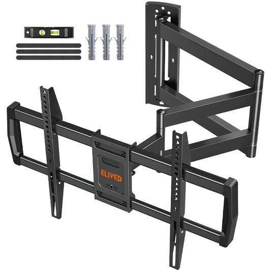 ELIVED 962mm Long Arm TV Wall bracket for Most 42-75 Inch TVs, Long Extension Corner TV Mount, Full Motion Wall Mount Bracket Swivel and Tilt, Holds up to 45KG. Max VESA 600x400mm