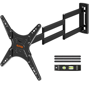ELIVED Outdoor Long Arm TV Wall Mount for Most 26-65 Inch TVs, 37.4 Inch Long Extension TV Mount Swivel and Tilt, Max VESA 400x400mm, Full Motion Weatherproof Wall Mount tv Bracket Holds up to 77 lbs.  YD3018-OD