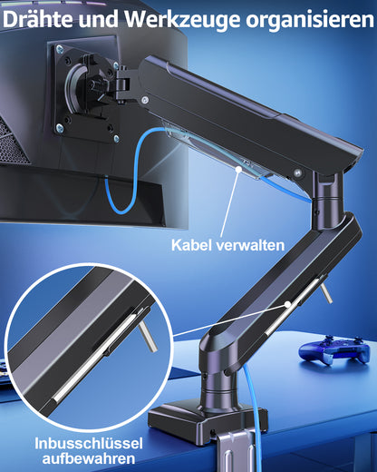 ELIVED Gaming Monitor Arm Halterung für 13-32" Bildschirme (2-9 kg)