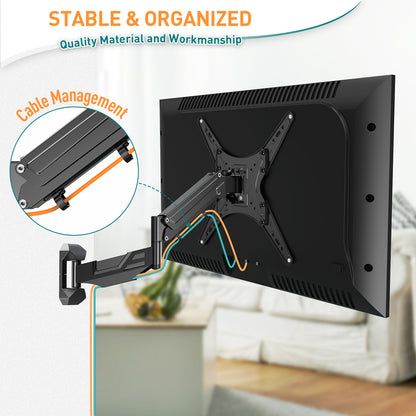 ELIVED Height Adjustable TV Wall Bracket for Most 23"-55" Flat/Curved TVs