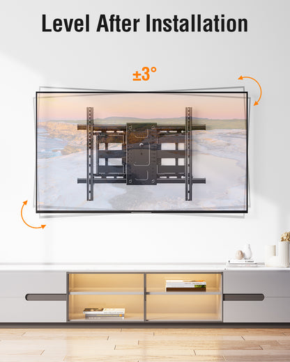 ELIVED Heavy Duty TV Mount for Most 50-110 inch tvs, Holds up to 250 lbs, Full Motion TV Wall Mount Swivel and Tilt, Slim Wall Mount Bracket Max VESA 800x600mm, Fits 12"/16"/18"/24" Studs