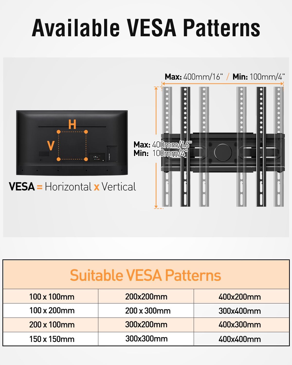 DreamAxis TV Wall Mount for Most 26-70 inch tvs, Full Motion TV Mount Swivel and Tilt, Wall Mount Bracket Max VESA 400x400mm, Holds up to 99 lbs, Fits 8” 12” 16" Wood Studs.