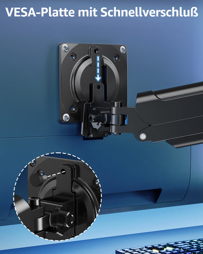ELIVED Gaming Monitor Arm Halterung für 13-32" Bildschirme (2-9 kg)