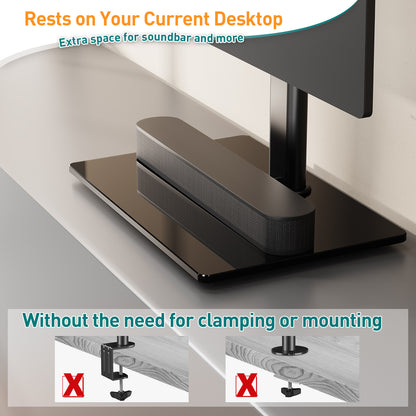 ELIVED Vertical Dual Monitor Stand for 13-32 Inch Flat Curved Screens