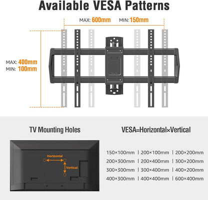 ELIVED Full Motion Wall Mount Long Arm TV Wall Mount for 32-75 Inch TVs YD3037