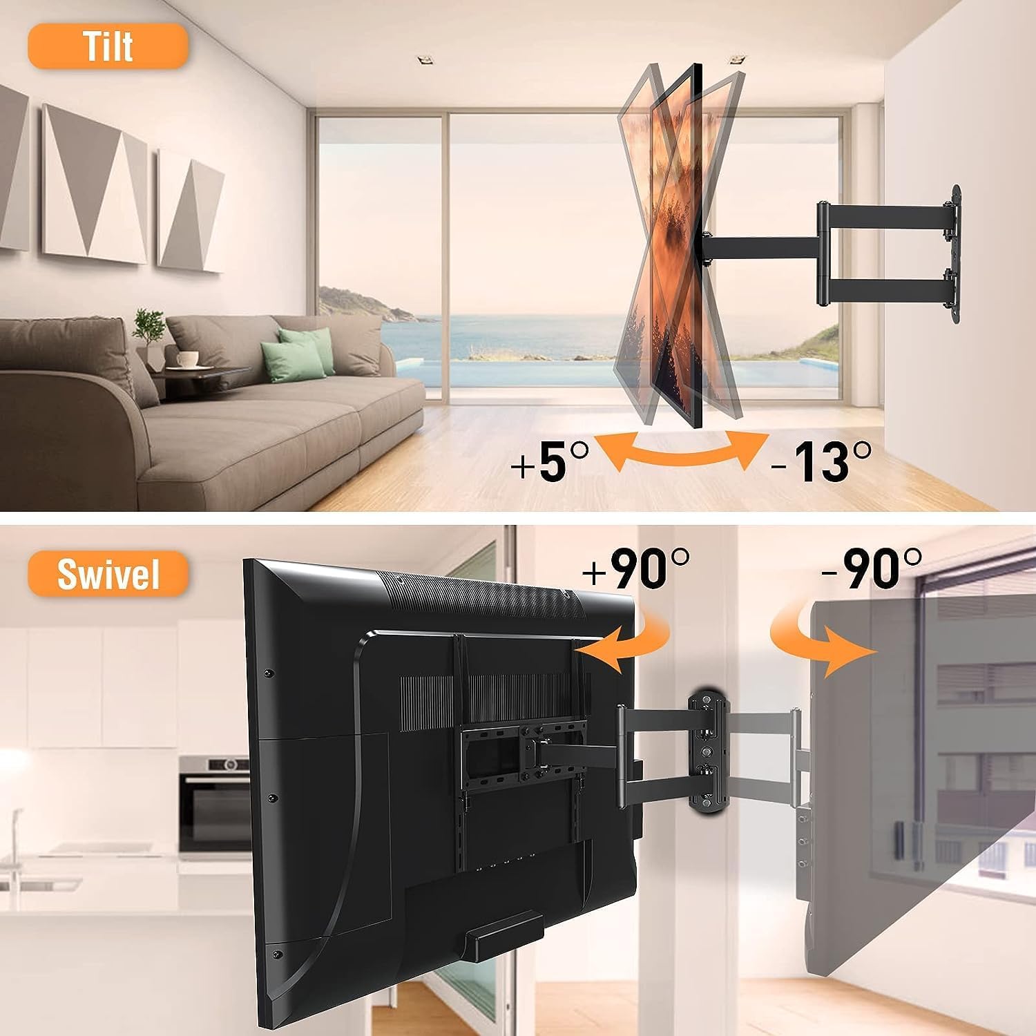 55 inch deals corner tv bracket