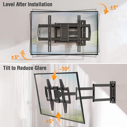 ELIVED Full Motion Wall Mount Long Arm TV Wall Mount for 32-75 Inch TVs YD3037