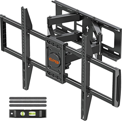 ELIVED UL Listed TV Wall Mount for Most 37-82 Inch Flat Screen TVs, Swivel and Tilt Full Motion TV Mount Bracket, Max VESA 600x400mm, 100 lbs. Loading, Fits 16" Wood Studs, YD3003