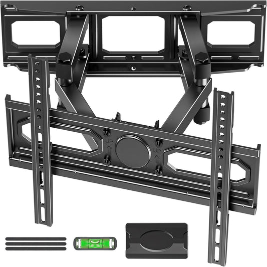 DreamAxis TV Wall Mount for Most 26-70 inch tvs, Full Motion TV Mount Swivel and Tilt, Wall Mount Bracket Max VESA 400x400mm, Holds up to 99 lbs, Fits 8” 12” 16" Wood Studs.