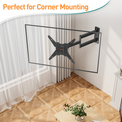 ELIVED TV Wall Bracket with 796mm Long Arm for Most 26-65 Inch TVs, Swivel and Tilt Long Extension TV Wall Mount, Full Motion Corner Wall Mount Max VESA 400x400mm up to 45kg