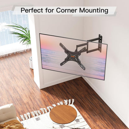 ELIVED Long Arm TV Wall Mount for Most 26-60 Inch TVs, 29.5 Inch Long Extension TV Mount Swivel and Tilt, Max VESA 400x400mm, Full Motion Wall Mount tv Bracket Holds up to 77 lbs.