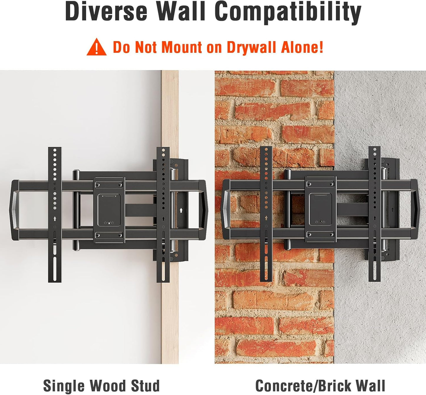 ELIVED Full Motion Wall Mount Long Arm TV Wall Mount for 32-75 Inch TVs YD3037