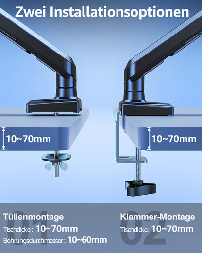 ELIVED Gaming Monitor Arm Halterung für 13-32" Bildschirme (2-9 kg)