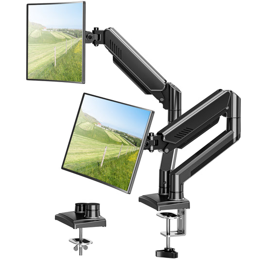 ELIVED Dual Monitor Arm for 13-32 inch Screen, Ergonomic Home Office Mount
