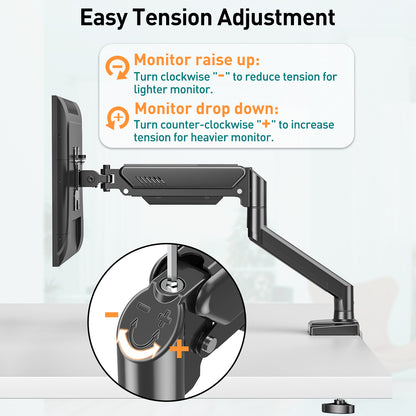 ELIVED Dual Monitor Arm for 13-32 inch Screen, Ergonomic Home Office Mount