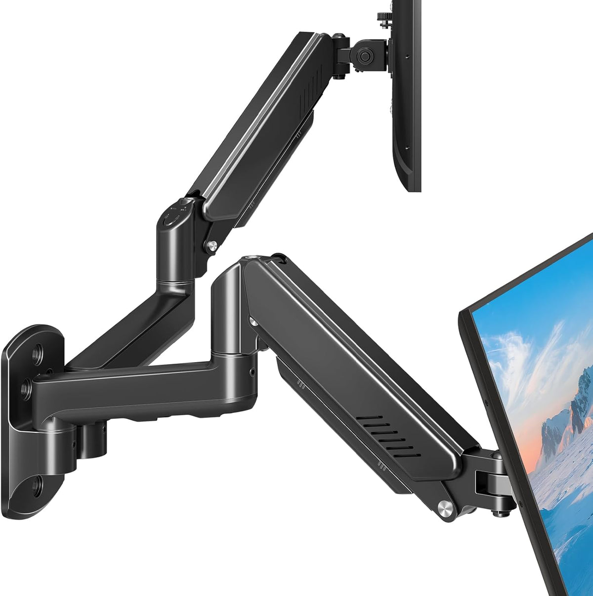 ELIVED Monitor Wandhalterung 2 Monitore für Max. 32" Monitor bis zu 9kg