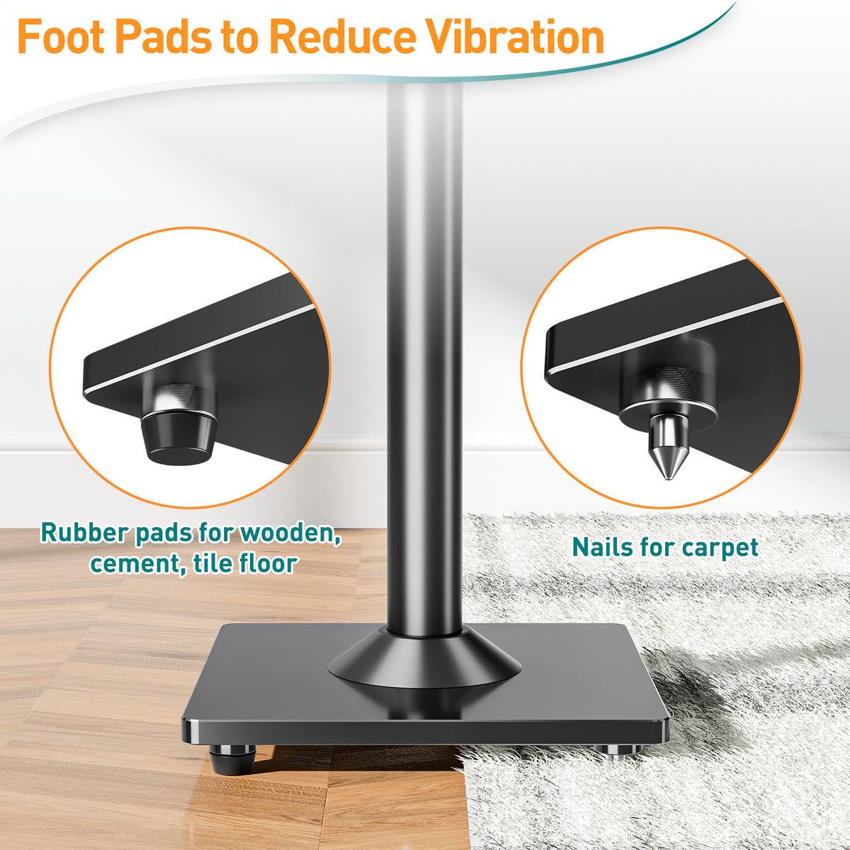 ELIVED Speaker Stands Pair for Sonos ERA100, Sonos One, One SL, Play:1