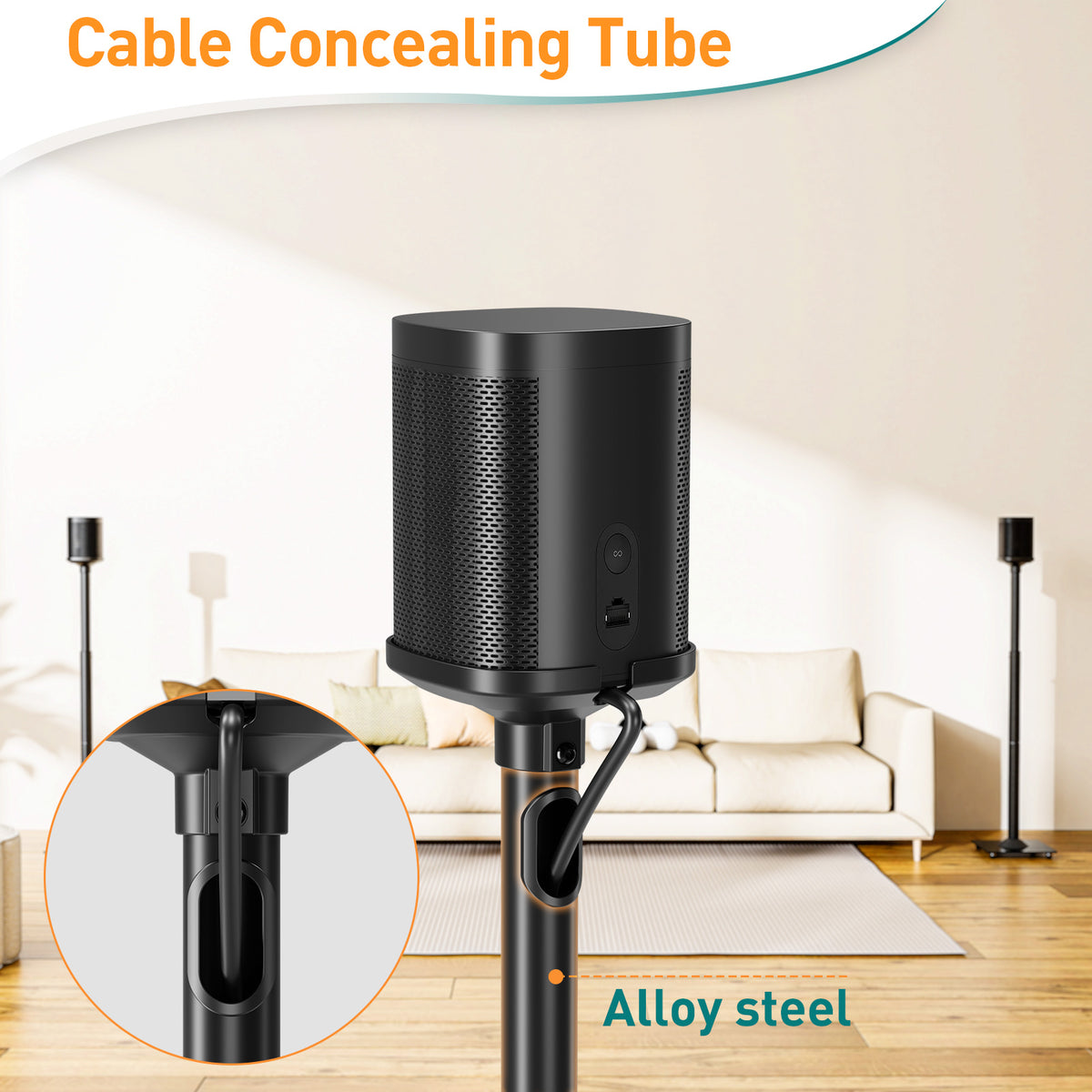 ELIVED Speaker Stands Pair for Sonos ERA100, Sonos One, One SL, Play:1
