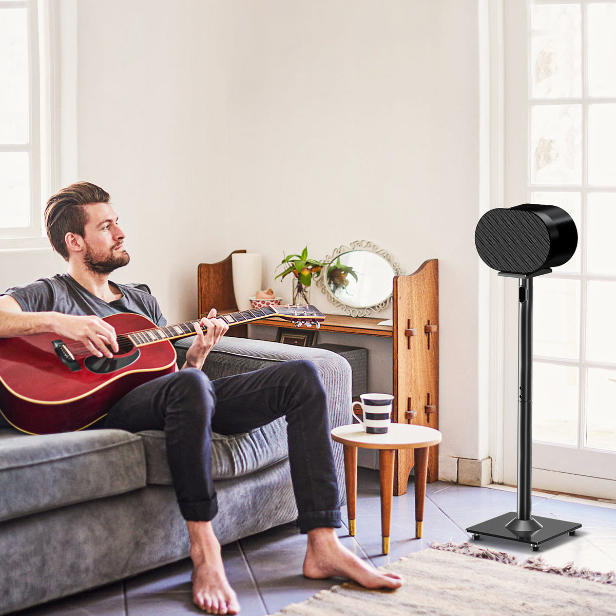 ELIVED Floor Speaker Stands for Sonos Era 300, Each Hold Up to 5KG, 1 Pair
