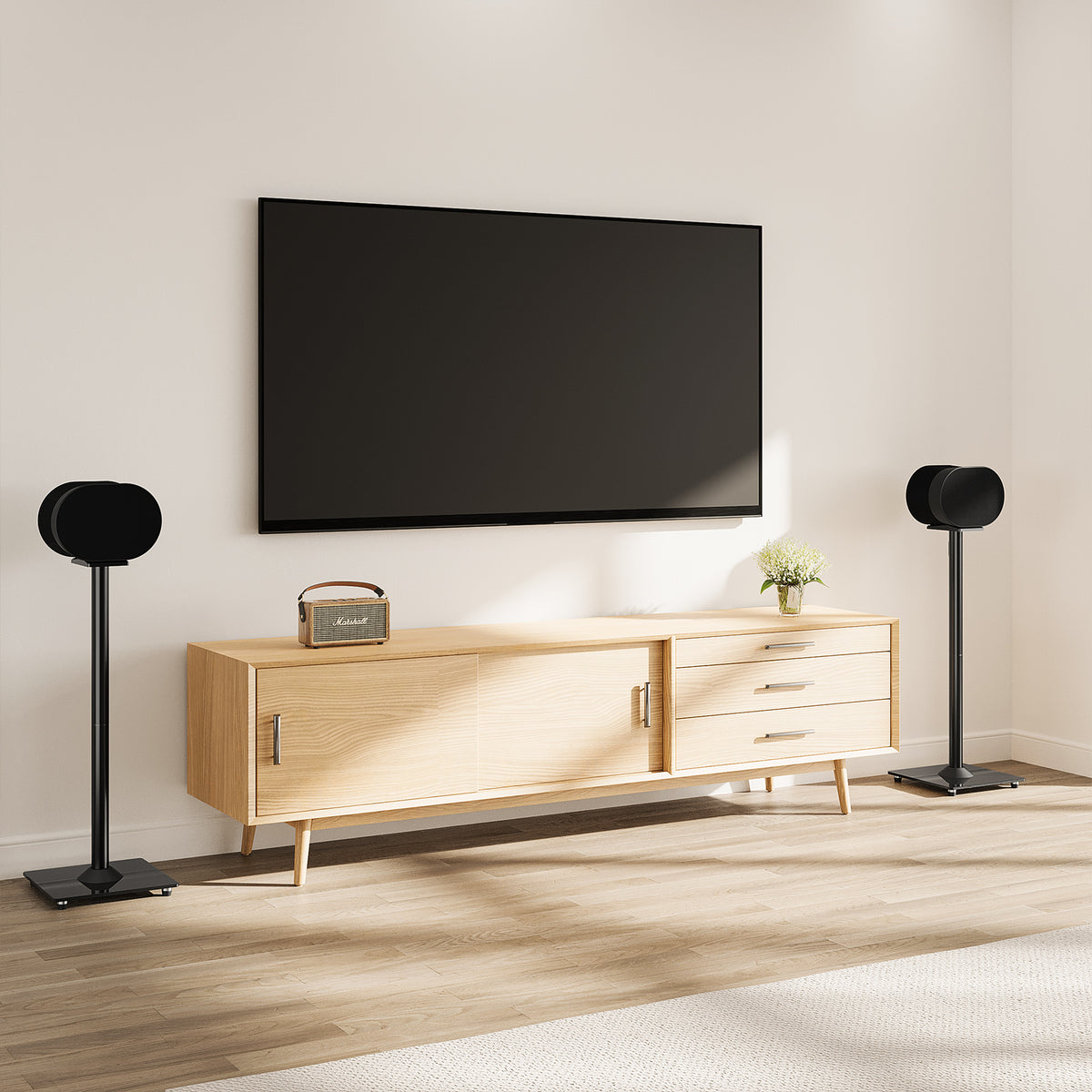 ELIVED Floor Speaker Stands for Sonos Era 300, Each Hold Up to 5KG, 1 Pair