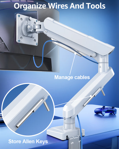 ELIVED Single Gaming Monitor Arm Arm for 13-32 inch Screen, Freelift Pro
