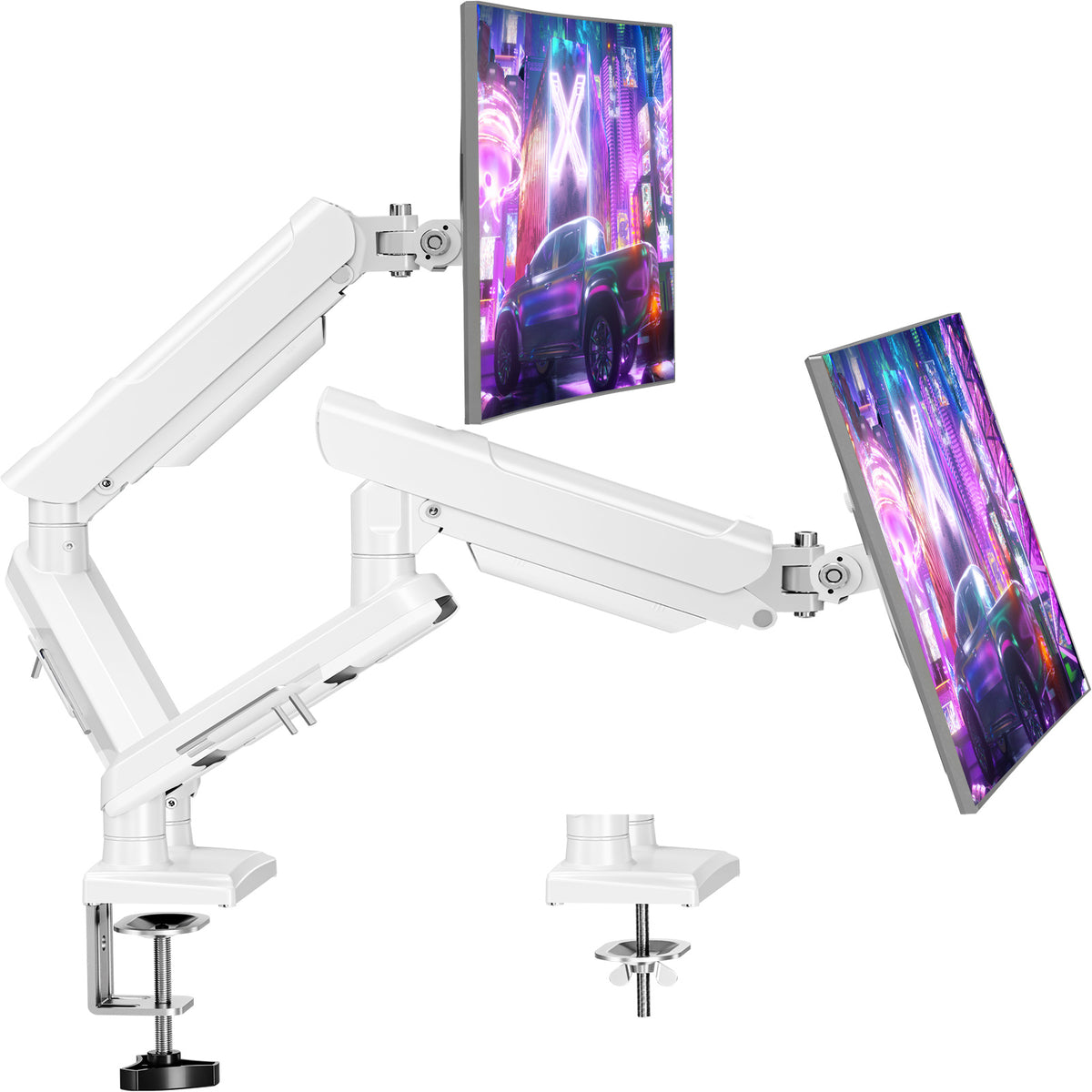 ELIVED Dual Gaming Monitor Arm Arm for 13-32 inch Screen, Freelift Pro