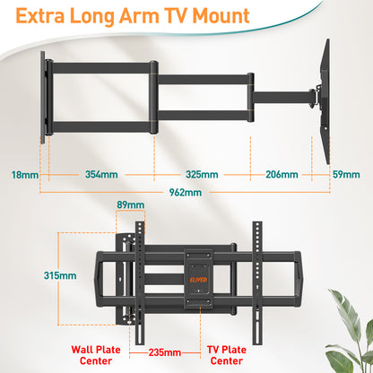 ELIVED TV Wall bracket with 962mm Long Reach for Most 42-75 Inch TVs