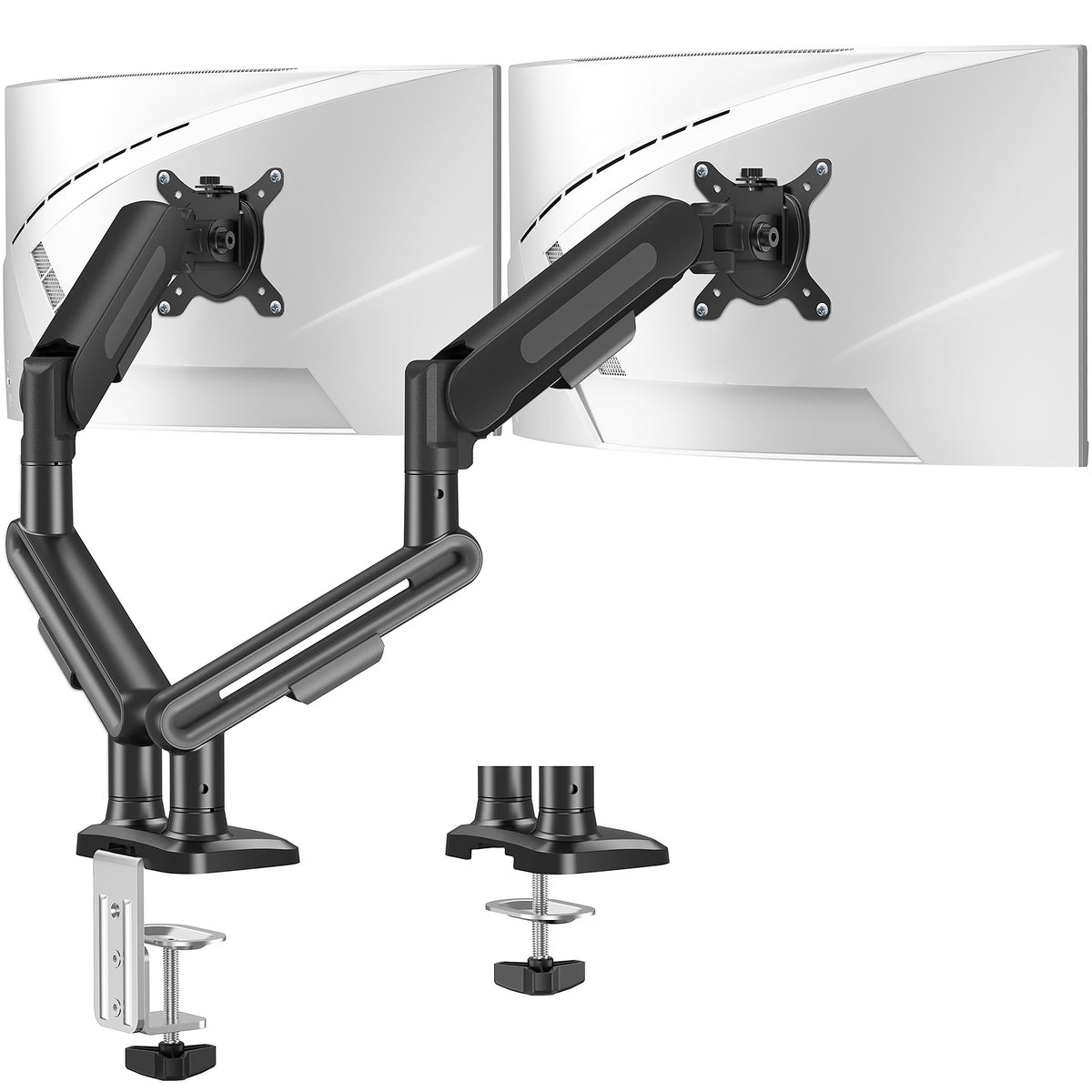 ELIVED Dual Monitor Gas Spring Arm for 13-34 inch Screens, up to 12kg
